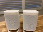 Zgan witte sonos one speakerset + flexson tafelstand, Onbekend, Ophalen of Verzenden, Zo goed als nieuw, Sonos