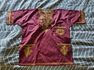 Afrikaanse shirts. Senegal. vintage jaren  70/80  beschikbaar voor biedingen