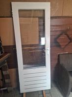 Hardhouten binnen/buitendeur dubbel glas!!, Doe-het-zelf en Verbouw, Deuren en Horren, Ophalen, 80 tot 100 cm, 200 tot 215 cm