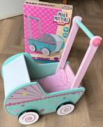 Mini Matters Houten Baby Trolley - zo goed als nieuw, Ophalen of Verzenden, Nieuw, Duw- of Trekspeelgoed