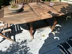 Houten tuintafel - Ovaal, Tuin en Terras, Ophalen, Gebruikt, Ovaal, Hout
