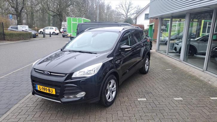 Ford Kuga 1.6 T 110KW  2013 Zwart Titanium, Auto's, Ford, Bedrijf, Kuga, ABS, Airconditioning, Boordcomputer, Centrale vergrendeling