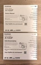 Fujifilm X100F Handleidingen (Engels & Nederlands), Ophalen of Verzenden