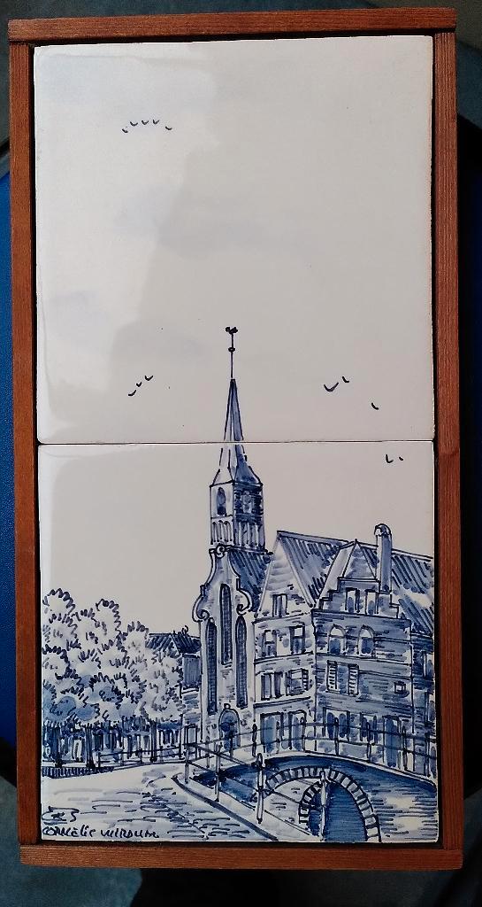 Tegeltableau van C. Wirsum, Antiek en Kunst, Kunst | Overige Kunst, Ophalen of Verzenden