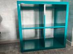 IKEA Kallax Kast - 2x2 Vakken - Blauw/Groen, Huis en Inrichting, Kasten | Boekenkasten, Ophalen, Met plank(en), Gebruikt, Minder dan 100 cm