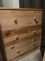 Houten ladekast – in goede staat zoals nieuw, Ophalen, 50 tot 100 cm, Zo goed als nieuw, 3 of 4 laden