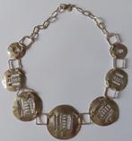 Koopje! Jéh zilveren design collier , verstelbaar, incl verz, Verstelbaar, Verzenden, Nieuw, Zilver