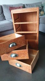 Vintage  doorleeft ladekastje midcentury. Jaren 50, Antiek en Kunst, Antiek | Meubels | Kasten, Ophalen