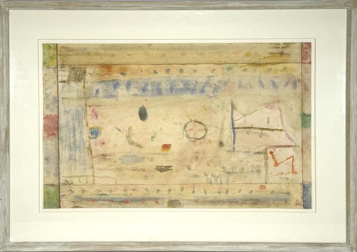 Aquarel Martin Tissing, "Sterrenveld", 2009, Antiek en Kunst, Kunst | Schilderijen | Modern, Ophalen of Verzenden
