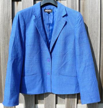 Kasper kobaltblauw zijde silk colbert/jasje/blazer, maat 38. beschikbaar voor biedingen