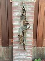 Oude houten schaatsen met leren riemen Friese doorlopers, Antiek en Kunst, Ophalen of Verzenden