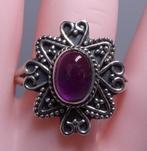 Nieuwe zilveren damesring met Amethist, 18 tot 19, Verzenden, Paars, Nieuw