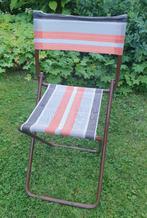 Retro/ Vintage opklapbaar kinder tuinstoeltje, Tuin en Terras, Ophalen of Verzenden, Gebruikt, Hout, Inklapbaar