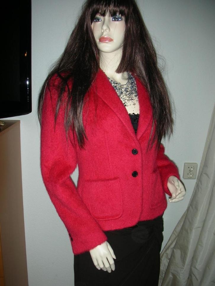 STROKE by Berry Tielens prachtig nieuw colbert jasje mt 38, Kleding | Dames, Jassen | Winter, Nieuw, Maat 38/40 (M), Rood, Ophalen of Verzenden