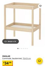 Commode Ikea SNIGLAR als nieuw beuken/wit, Ophalen, Minder dan 75 cm, 50 tot 70 cm, Zo goed als nieuw
