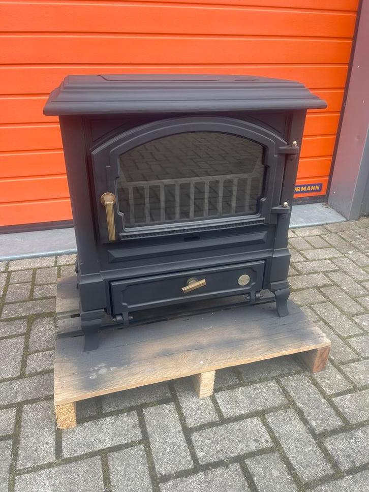 Zgan houtkachel Efel Harmony 2 10kW, Huis en Inrichting, Kachels, Gebruikt, Vrijstaand, Houtkachel, Hout, Ophalen