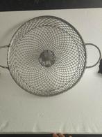 Gevlochten draadmand, rond, zilverkleurig 66 cm NIEUW, Ophalen, Nieuw
