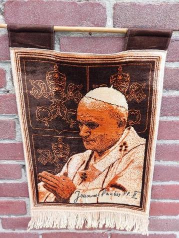 mooi wandkleedje Paus Joannes Paulus II  beschikbaar voor biedingen