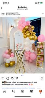 Ribbel Backdrop 2-delig, Kinderen en Baby's, Kraamcadeaus en Geboorteborden, Ophalen, Zo goed als nieuw