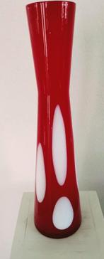 Murano Design Vaas, Ophalen of Verzenden, Minder dan 50 cm, Rood, Glas