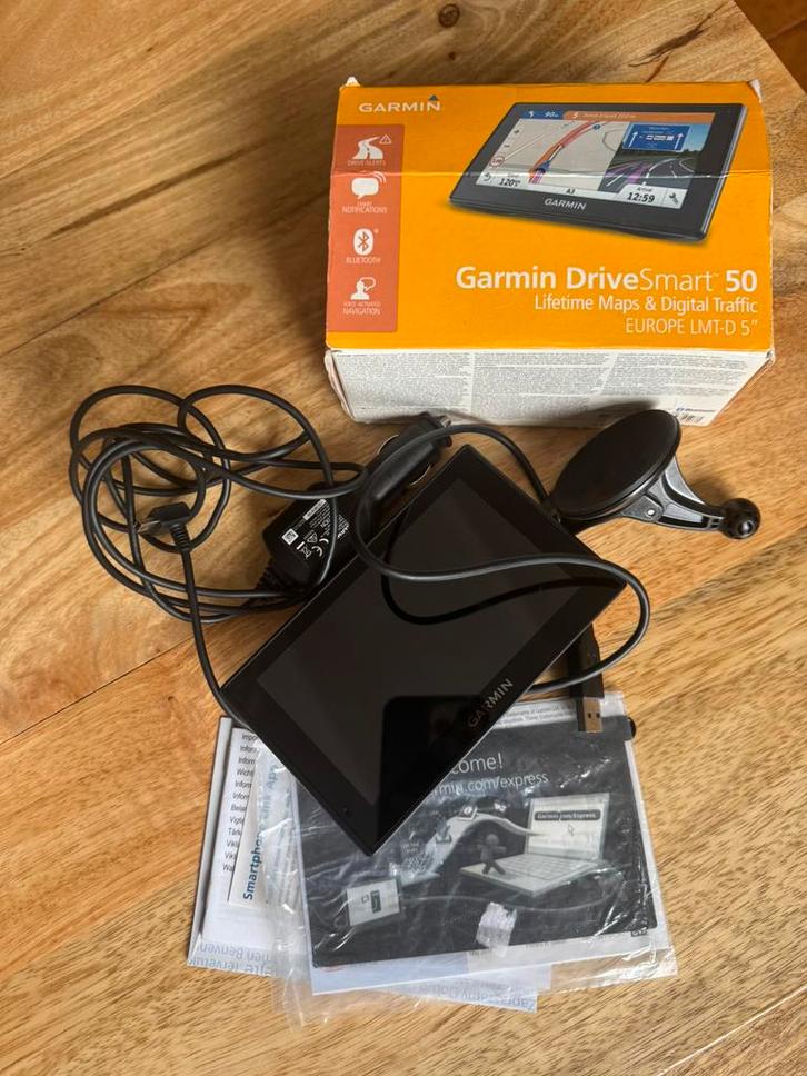 Garmin DriveSmart 50, Auto diversen, Autonavigatie, Zo goed als nieuw, Ophalen of Verzenden