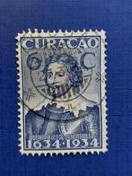 Postzegel Curacao 1934 zegel 300 jr Kolonie 16-08, Postzegels en Munten, Ophalen of Verzenden, Gestempeld