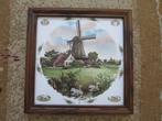 4 mooie tegels van een molen 35/35 cm ingelijst, Ophalen of Verzenden