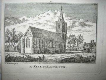 052 / Castricum  de Kerk Kopergravure 18e Eeuw beschikbaar voor biedingen