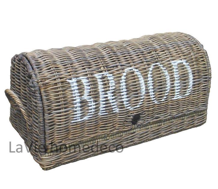 Landelijke broodtrommel van riet, Huis en Inrichting, Keuken | Keukenbenodigdheden, Nieuw, Ophalen of Verzenden