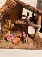Kerststal met beeldjes, Diversen, Kerst, Ophalen of Verzenden, Zo goed als nieuw