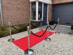 Rode loper em afzetpaaltjes - set huren € 30,- paaltjes huur, Ophalen, Zo goed als nieuw, Overige