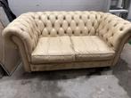 Chesterfield, Tweepersoons, 75 tot 100 cm, Ophalen of Verzenden, Zo goed als nieuw