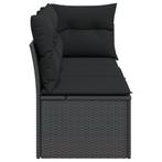 NIEUWE Hoekbank polyrattan zwart met kussens, Tuin en Terras, Venlo, Haba Trading, Nieuw, Ophalen of Verzenden