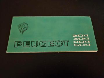 Brochure Peugeot 204/304/404/504 1971 beschikbaar voor biedingen