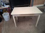 boerentafel wit, Huis en Inrichting, Ophalen, Gebruikt, 100 tot 150 cm, 50 tot 100 cm