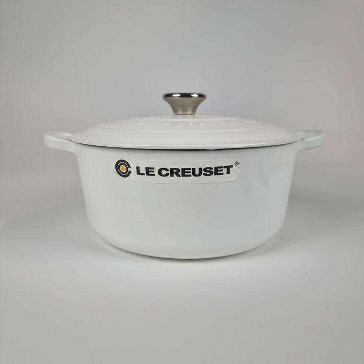 Le Creuset Braadpan Katoen rond 24 cm, Huis en Inrichting, Keuken | Potten en Pannen, Nieuw, Koekenpan of Braadpan, Gietijzer