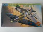 Fujimi 1/48 Spitfire Mk-V vs Fw190 A6-9 (2 vliegtuigen), Overige merken, Ophalen of Verzenden, Zo goed als nieuw, Groter dan 1:72