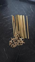 Trap roede 13 stuks met degelijke beugels messing, Huis en Inrichting, Minder dan 50 cm, Gebruikt, Overige kleuren, Ophalen of Verzenden