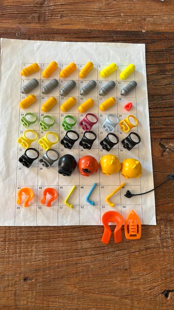 Playmobil losse onderdelen duiken zwemen snorkel zwembril, Kinderen en Baby's, Speelgoed | Playmobil, Gebruikt, Los playmobil