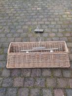 Rieten hanglamp, hoogte verstelbaar, Gebruikt, 25 tot 50 cm, Ophalen of Verzenden, Landelijk