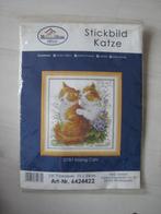 Borduurpatroon "Kissing Cats", Ophalen of Verzenden, Zo goed als nieuw, Handborduren, Patroon