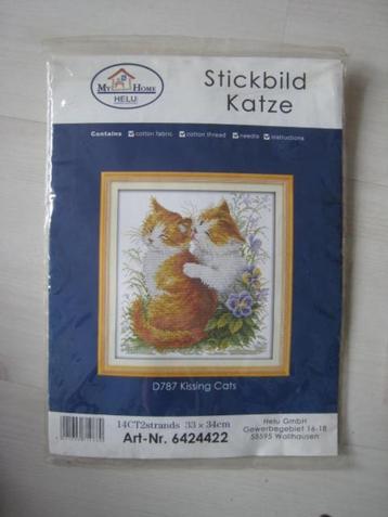 Borduurpatroon "Kissing Cats" beschikbaar voor biedingen