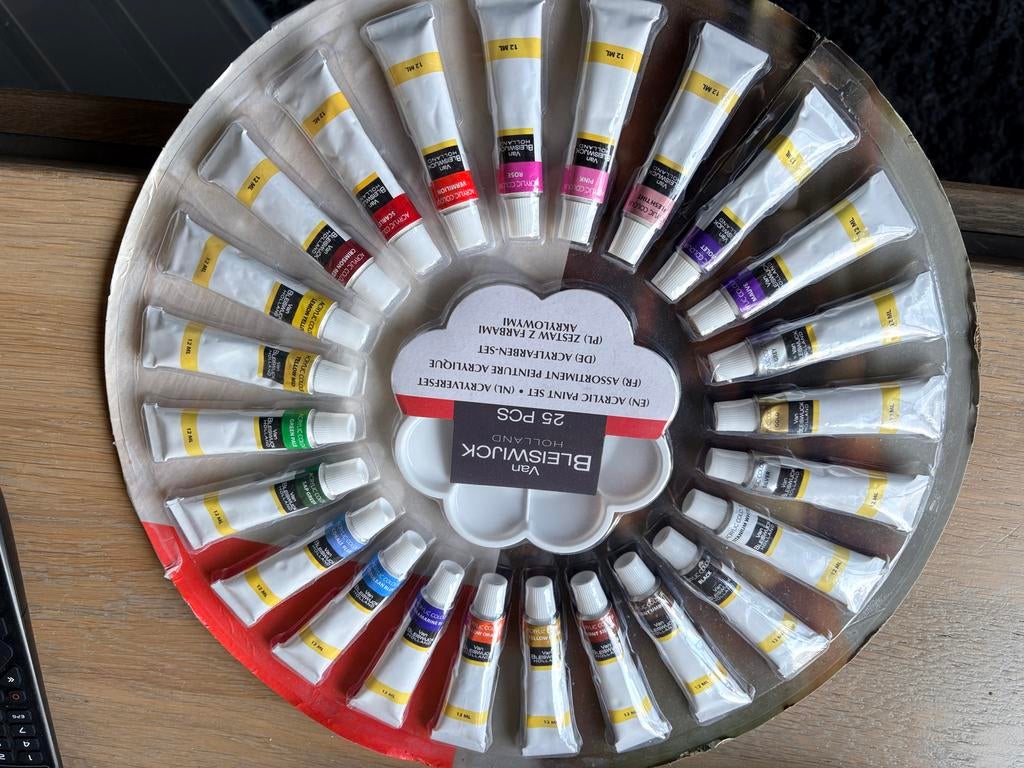 Van Bleiswijck Acrylverf Set - 25 Kleuren, Ophalen, Nieuw, Acrylverf