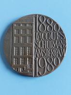 Penning 100 jarig bestaan jacques schulman 1980, Ophalen of Verzenden, Brons, Nederland