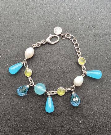 Brede TI SENTO zilveren (925) 3-rijen / MULTI-ROW armband beschikbaar voor biedingen