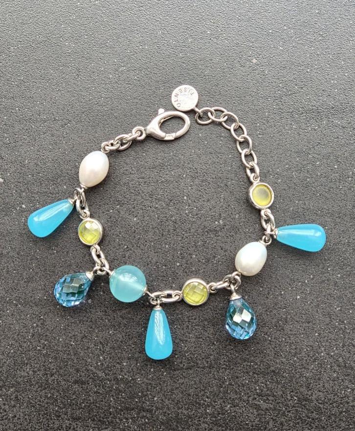 Brede TI SENTO zilveren (925) 3-rijen / MULTI-ROW armband, Sieraden, Tassen en Uiterlijk, Armbanden, Zo goed als nieuw, Zilver