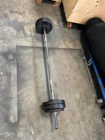 Technogym halter stang met schijven 32 kg, Ophalen, 32 kg, Halterstang, Halterset