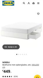 Nordli Bed 180x200 - Ruim en Comfortabel!, Huis en Inrichting, Ophalen, Wit, Tweepersoons, 180 cm