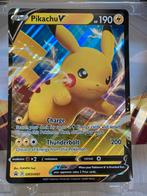 Pikachu V SWSH061 Oversized Jumbo kaart BOOSTERFRIS, Ophalen of Verzenden, Zo goed als nieuw, Losse kaart, Foil