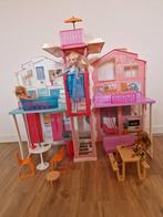 Barbie Malibu beachhoude inclusief barbies, Ophalen of Verzenden, Zo goed als nieuw, Poppenhuis